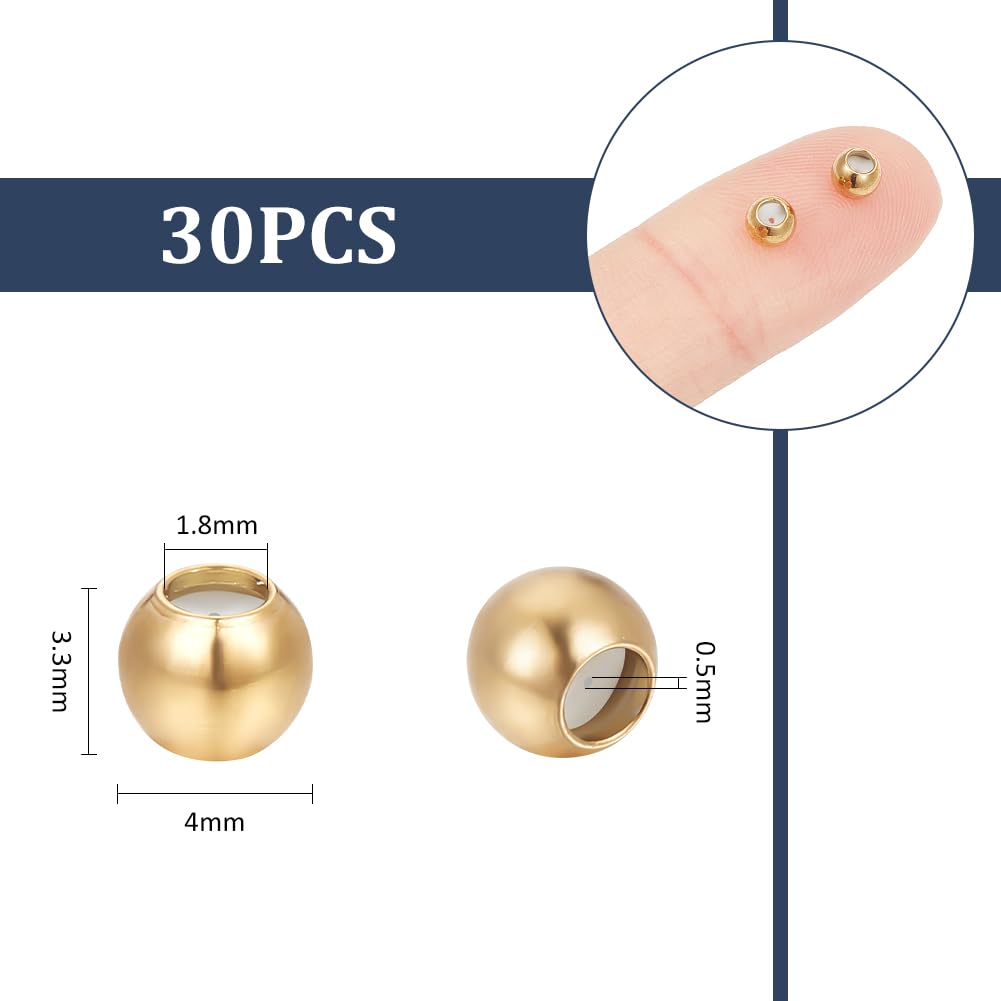 PH PandaHall 3 Tailles De Perles Coulissantes En Silicone, 60