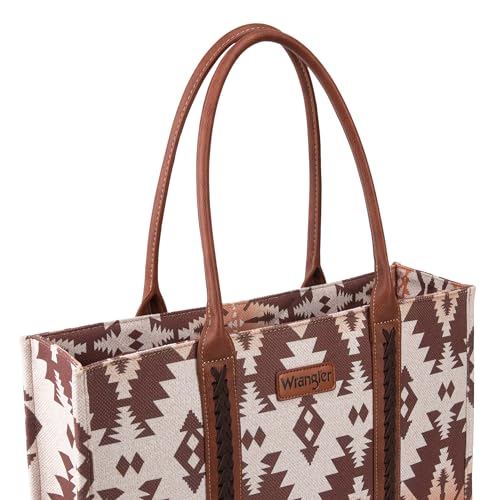 Image of Wrangler Aztec Tote Bag for Women Boho Shoulder Purses and Handbags