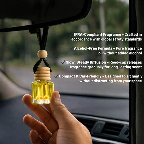 Image of Nytarra Car Perfumes Luxury Combo Pink Bloom & Sunshine Zest, No-Alcohol & Long-Lasting Fragrance Diffuser, Best Car Air Freshener, Premium Car Scent Hanging Pod