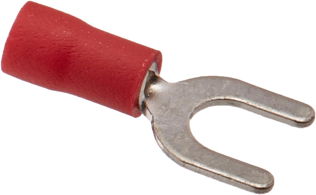 Gardner Bender 10-112 Gardner Bender Electrical Spade Terminal, 22-16 AWG, Insulated Barrel, Crimp Connection, Red