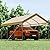 Shintenchi 10x20ft Heavy Duty Carport with UV Resistant Canopy, Powder-Coated Steel Frame, Easy to Assemble Portable Garage, Stable Carport for Car, Bike, Camp, Outdoor Storage (Khaki)