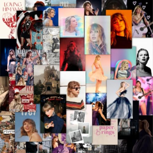Image of CodersParadise Music Artist Wall Collage Kit - Pack of 54 Aesthetic 4x6 Inch Trendy Music Posters for Bedroom, Dorm, Living Room & Office Decor | Premium Cardstock Wall Art Prints + Glue Dots Included