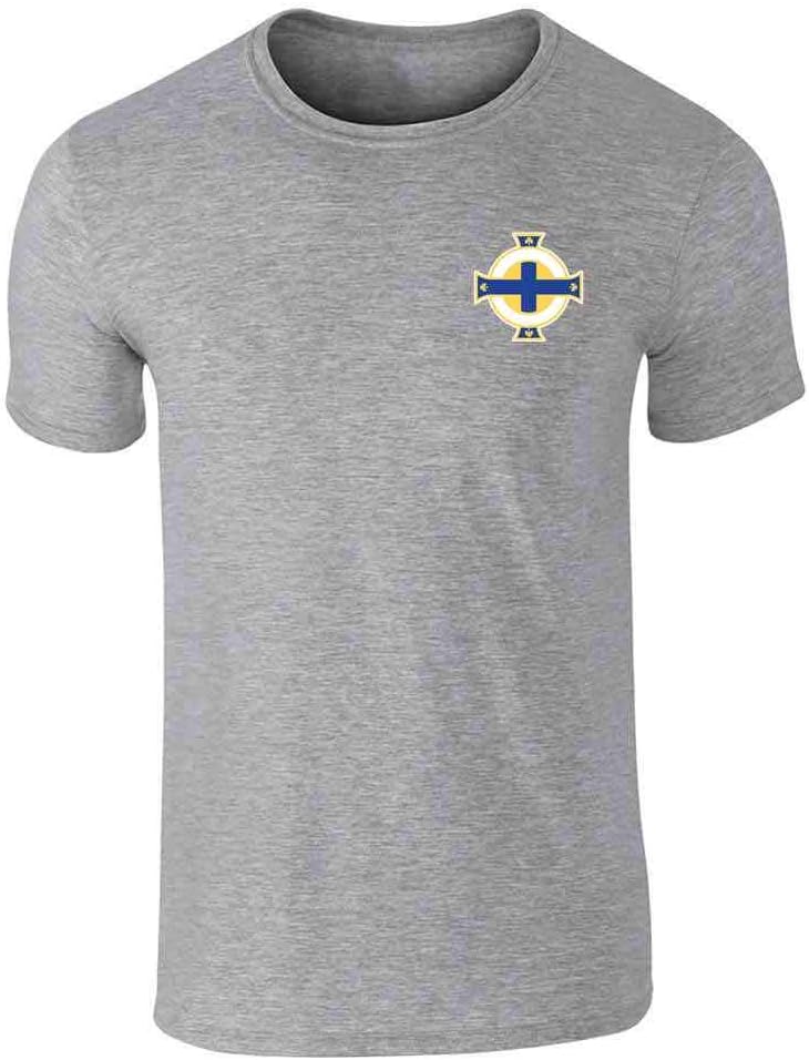 Pop Threads Northern Ireland Soccer Retro National Team Graphic Tee T-Shirt for Men