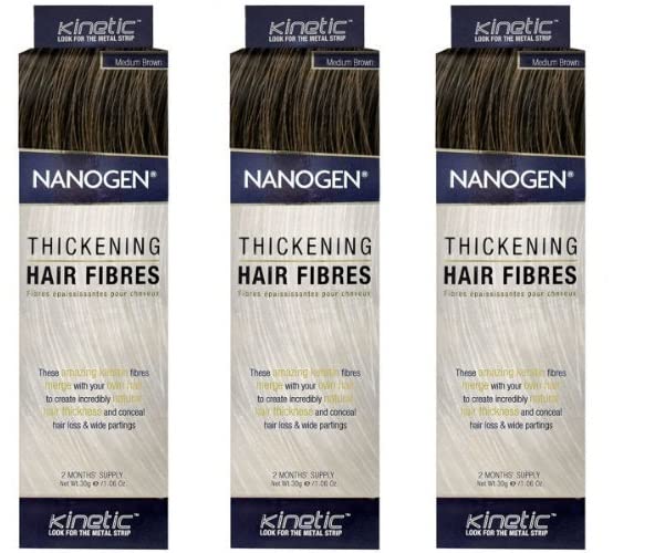 Nanogen Keratin Hair Thickening Fibers Dark Brown (30 gm, Light Brown, 3)-image-36