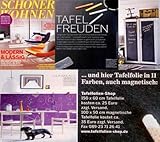 tafel wandfarbe ⭐⭐⭐⭐⭐Ein Kreidestift und 10 Magnete liegt bei der Lieferung dabei - Keine Schadstoffe enthalten