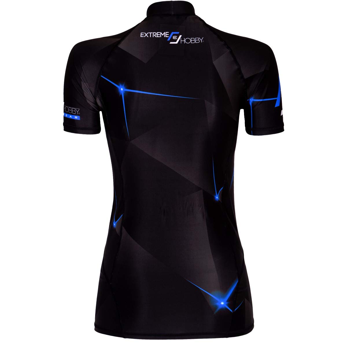 Rashguard damska koszulka z krótkim rękawem, szybkoschnąca, termoaktywna, ekstremalna technologia, fitness, joga, crossfit, XS, różowa