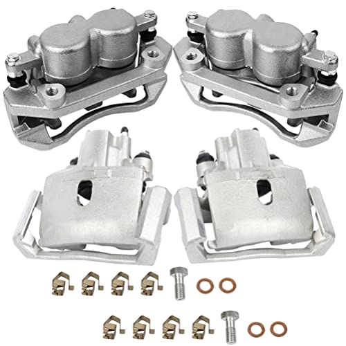 Image of SCITOO Front Rear(Left+Right) Brake Calipers With Bracket 18B5009 18B5008 18-B4836 18-B4837 Compatible For Dodge Ram 1500 2006-2008