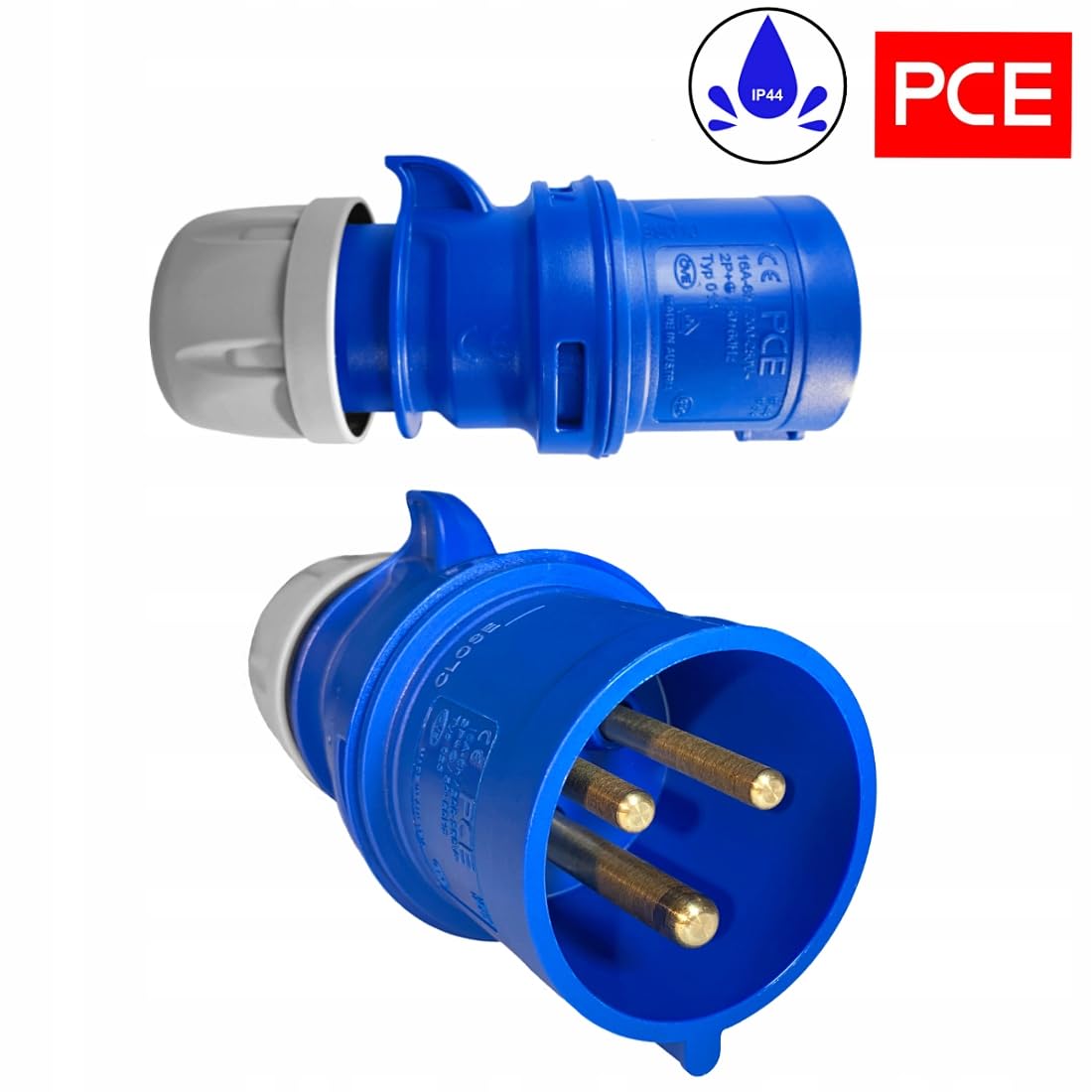 Hilark Cable Tech Rallonge 10m CEE 32A 3P 3x4mm Caoutchouc H07RN-F OnPD