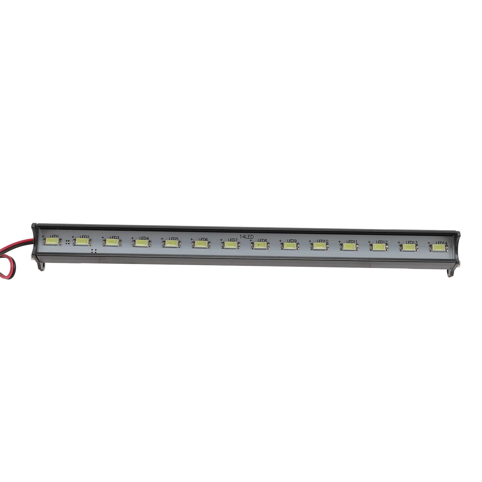Jasnobiała Lampa Dachowa Samochodowa 14LED RC, Stop Aluminium, Lekka, Długa żywotność, 180 Mm, z Kablem Kontrolera światła