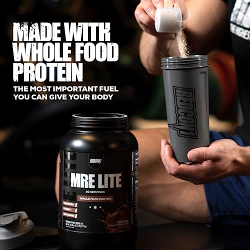 Redcon1 Mre Lite Meal Replacement Powder, Vanilla Milkshake - Animal Based Whole Food Protein Blend With Mct Oil + Pea Protein - Keto Friendly, Low Carb & Whey Free Protein Supplement (1.92 Lbs) #TOP3