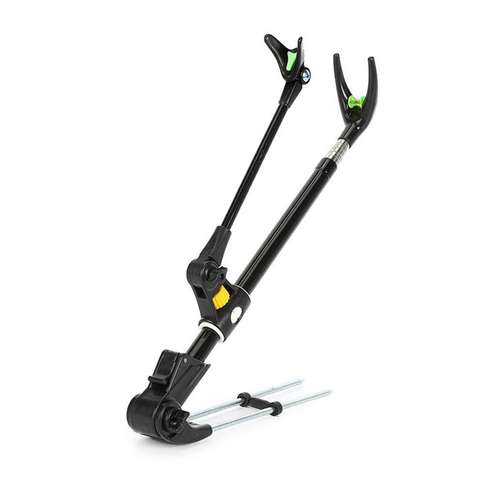 XCTDSVAH Rod Rests Fishing Thickened Telescopic Fishing Rod Bracket Dual Purpose Holder 1.7M/2.1M/2.4M(Black Size M)