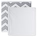 DII Non Woven Polyester Storage Bin, Chevron, Gray, Small Set of 2