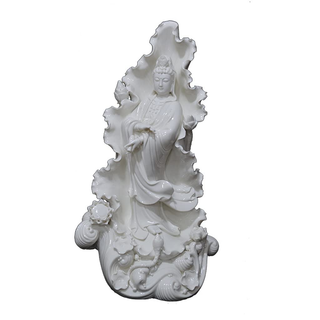 Statue de bouddha en porcelaine blanche le cadeau idéal pour crémaillère