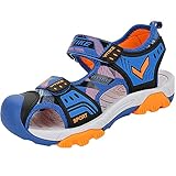 ASHION Sandalen Jungen Beach & Pool Sneakers Somme Strandschuhe Trekking-& Wanderschuhe Unisex-Kinder(B Blau,28 EU)
