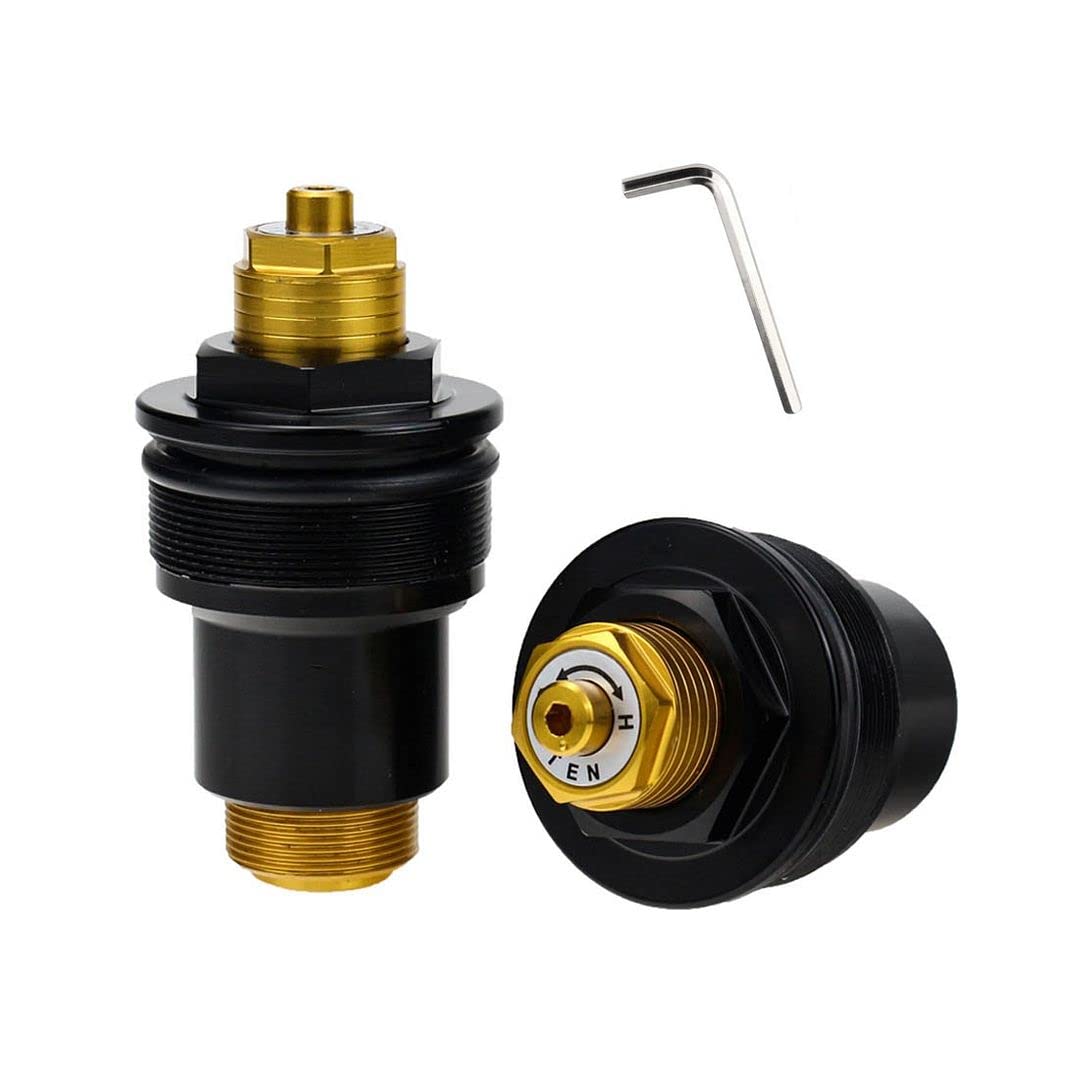 LANBAO Preload Fork Caps for Yamaha YZF-R6 YZF R6 2001 2002 2003 2004 5MT-23111-00-00 43mm Triangle Fork Bolts Adjustable