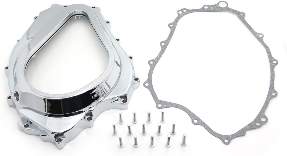 HTTMT MT313-011A- OEM Replacement Engine Clutch cover Compatible with 2004-2007 CBR 1000RR/ 2008-2015 CB 1000RR Right Chrome