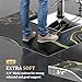 OmySalon 3’x4’x3/4'' Thick Salon Mats for Hair Stylist Anti Fatigue, Barber Floor Mat with Square Base, Salon Chair Mat Hairdresser Standing, Anti-Slip Easy Cleaning