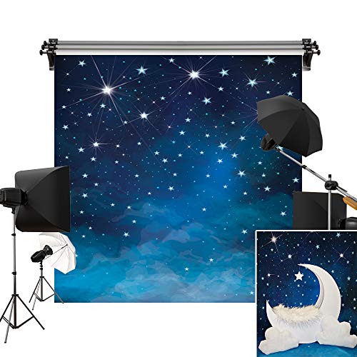 Kate 8x8ft/2.5x2.5m Evening Blue Sky Photography Backdrops Universe Stars Background Night Sky Fantasy Backdrop Stars Background Children Birthday Photo Studio