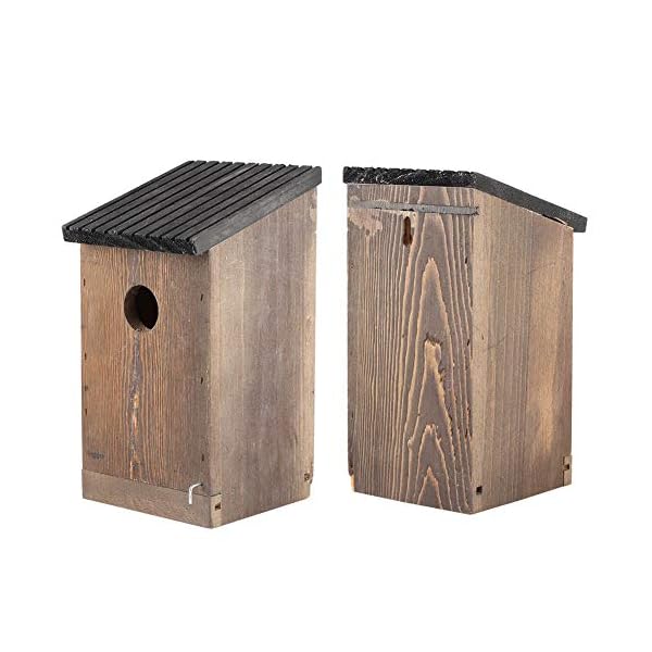 EVTSCAN Hängendes Holz Vogelhaus DIY Zucht Papageien Vogel Nistkasten für Outdoor Garten Dekor – Bild 8