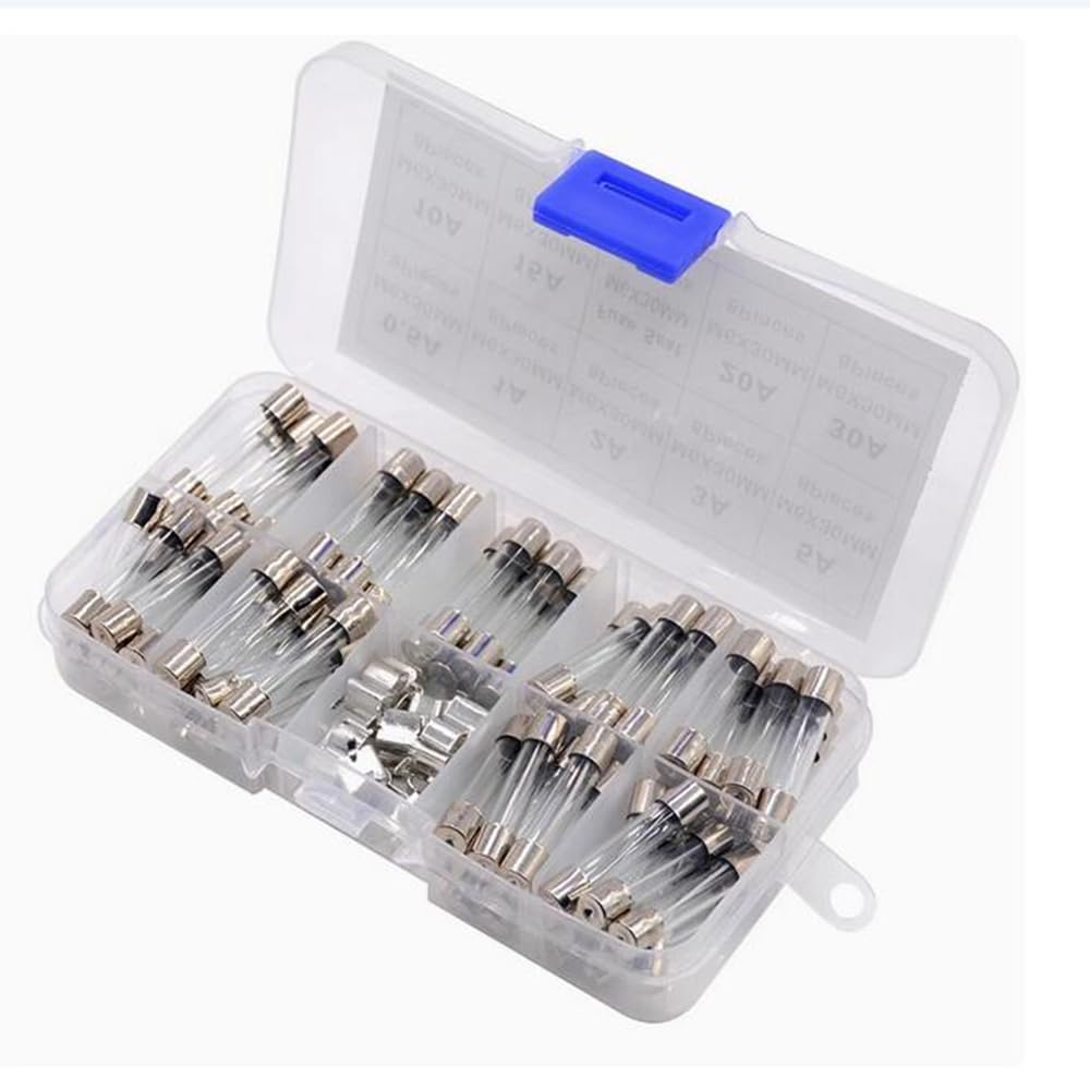 Glass Fuses - 72 Piece Kit (0.5A-30A) -3