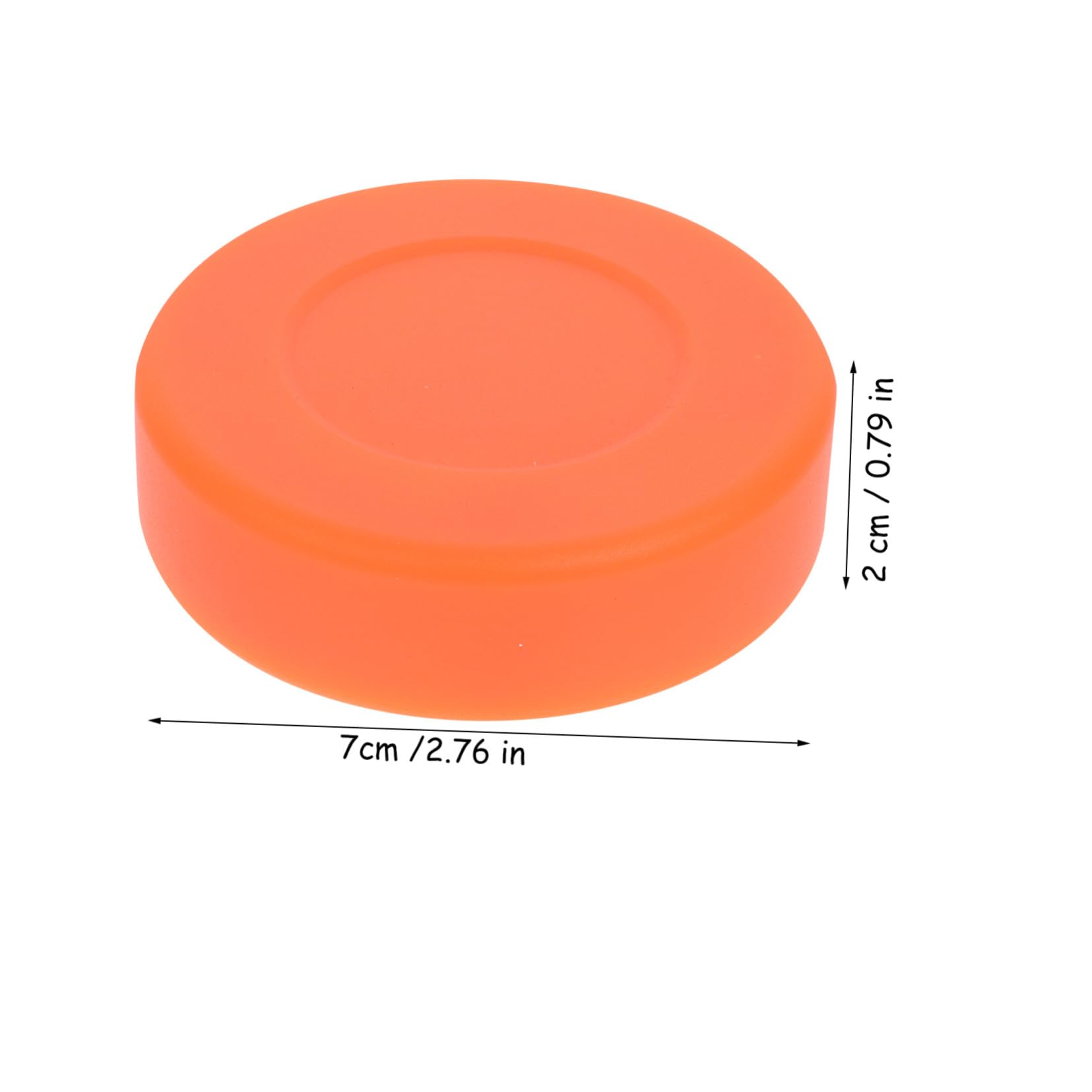 ERINGOGO Palets de Hockey Légers Faible Friction Surface Mate en PVC Orange Lot de 3 pour Jeux Extérieurs sur Béton ou Terrain Lisse