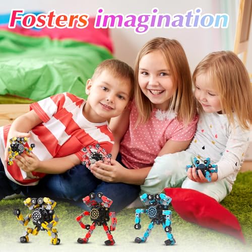 image for Gokeey Transformable Fidget Spinners for Kids and Adults Stress Relief