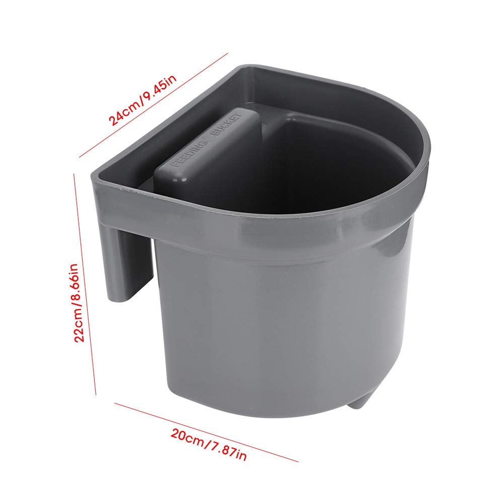 Mangiatoia per Vitelli, Secchio per Mangime per Latte in Plastica Capacità 4 Litri per Bovini Ovini Bestiame con Tettarelle e Tettarelle Sostituibili (Set completo di secchio per