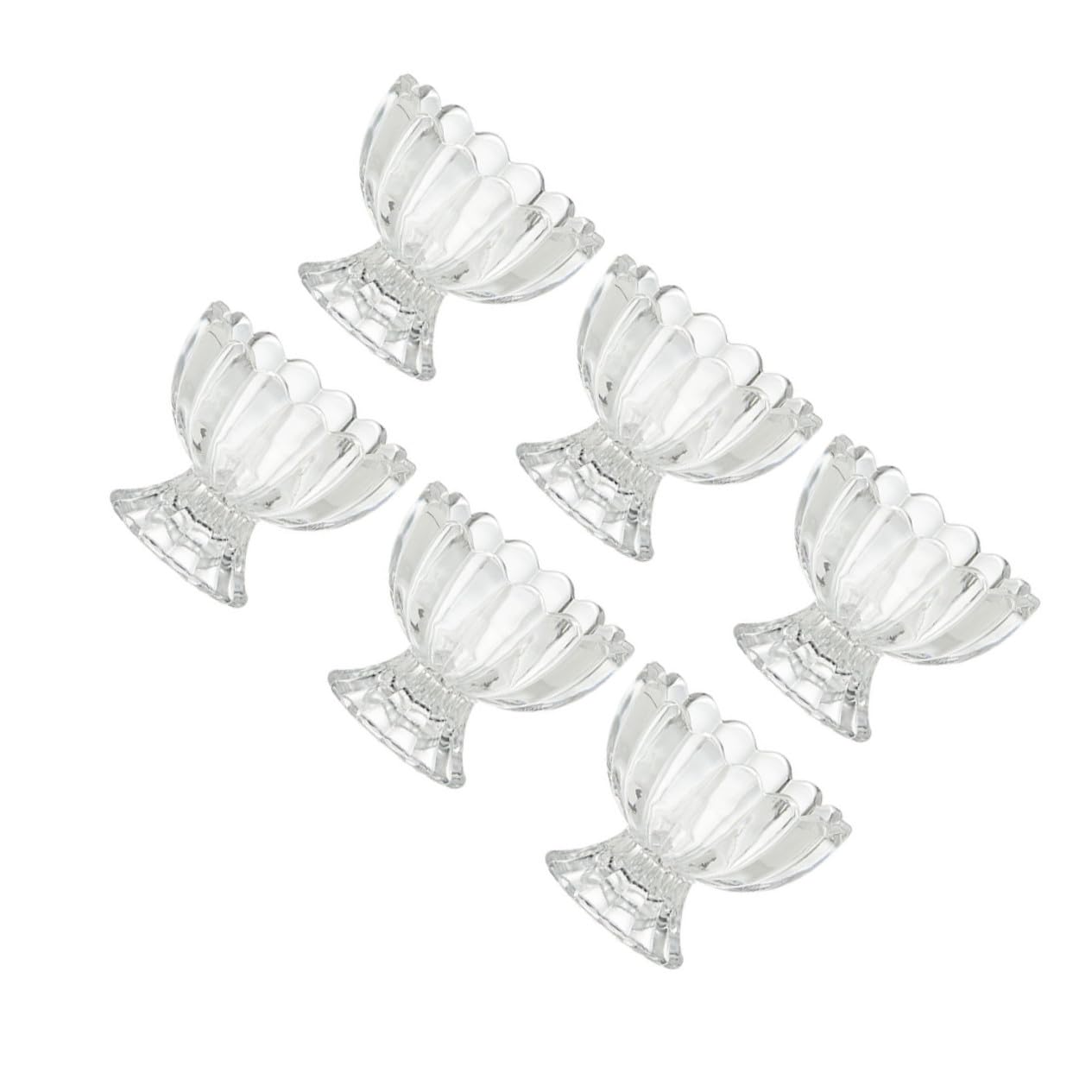 INOOMP Coppette Dessert in Vetro da 100ml, Set 6 Pezzi Riutilizzabile