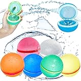 [Genießen Sie den Sommer] : Diese Wasserbomben Wiederverwendbar machen Spaß und sind sicher, Ideal für Strandspiele, Pools und Wassersport im Freien.Dies ist ein Spielzeug, mit dem Kinder und Erwachsene Spaß haben können, so dass der ganze Sommer von nun an voller Spaß sein wird.