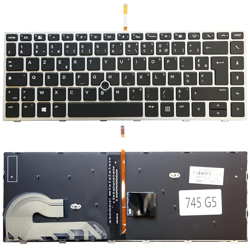 Clavier français AZERTY rétroéclairé pour HP EliteBook 840 G5