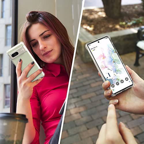Image of for Back Case Cover Bumper Flexible Silicone Transparent Back Cover for Google Pixel 7 - Transparent
