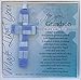 Handmade Glass Cross with Loving Sentiments Perfect Christian Gift for Grandson On Birth Baptism Confirmation Christening