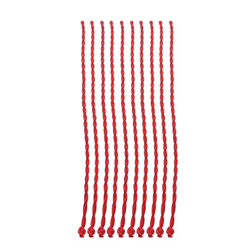 MIKI-Z Lot de 10 bracelets Kabbale ethniques rouges en corde rouge, 10PCS