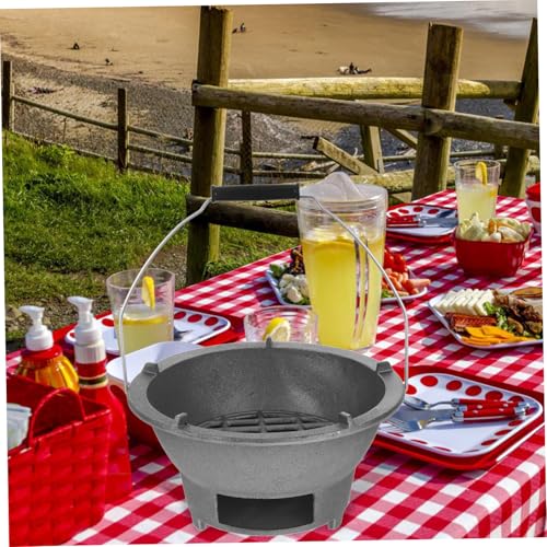 Grille intérieure en fonte HEMOTON, réchaud durable de table - 5