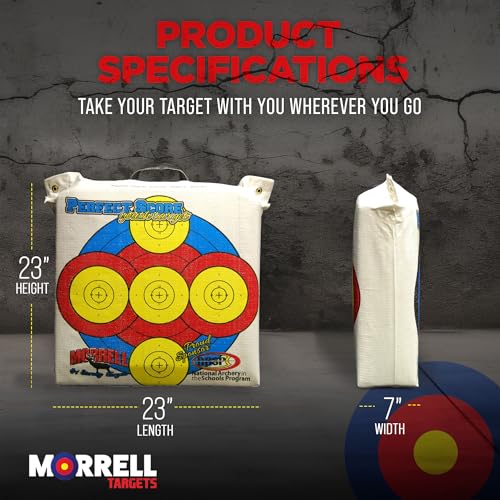 Image of Morrell Lightweight Outdoor Portable Youth Kids Range NASP Field Point Archery Bag Target with 2 Sides and 4 Shooting Spots for 30 Pound Bows