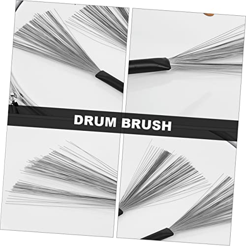 Par de Baquetas Green Wire Drum Brush para Batería miniatura 5