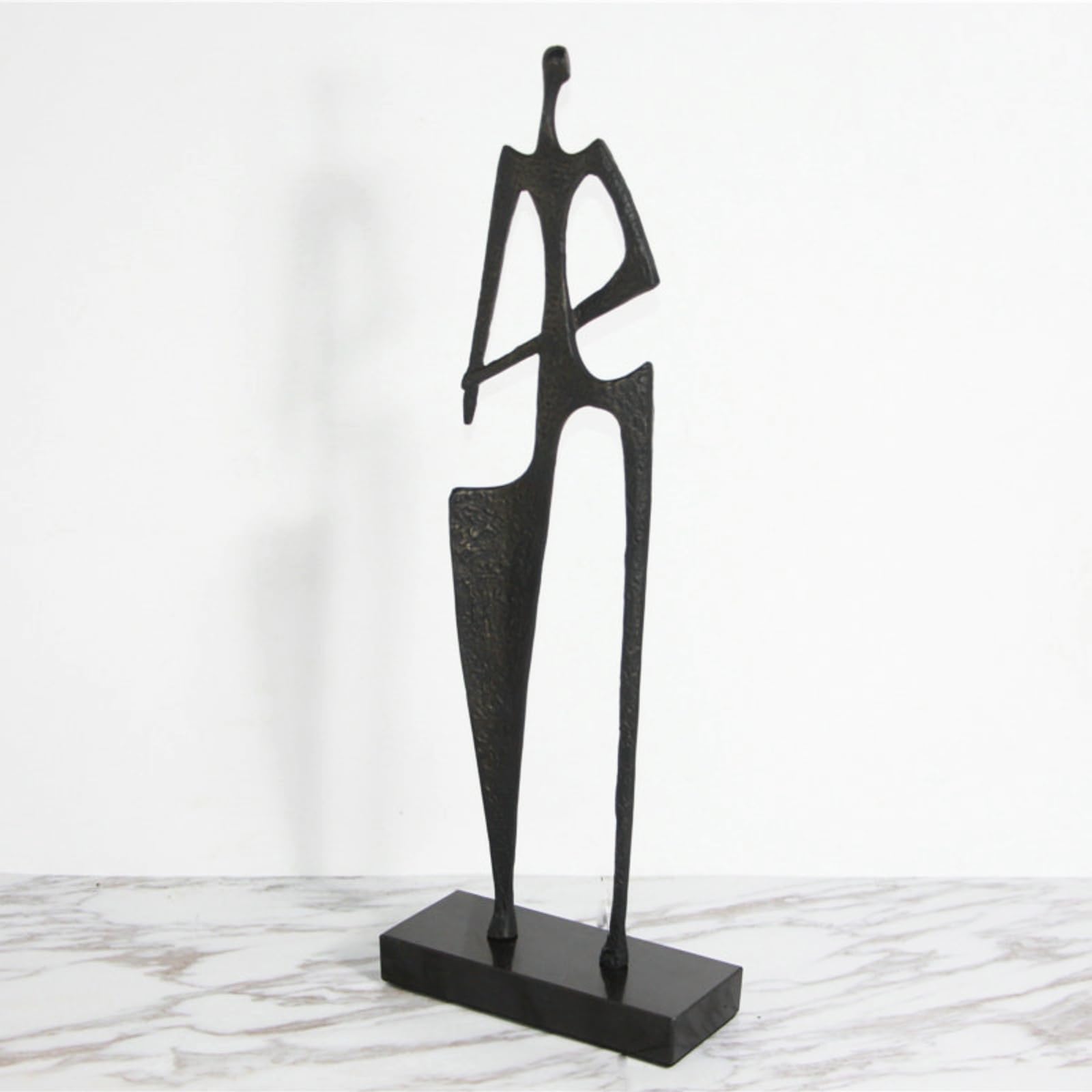 Figura Metal Elegante Escultura Metal Creativo Estatua corativa para Coleccionistas, Recibidor