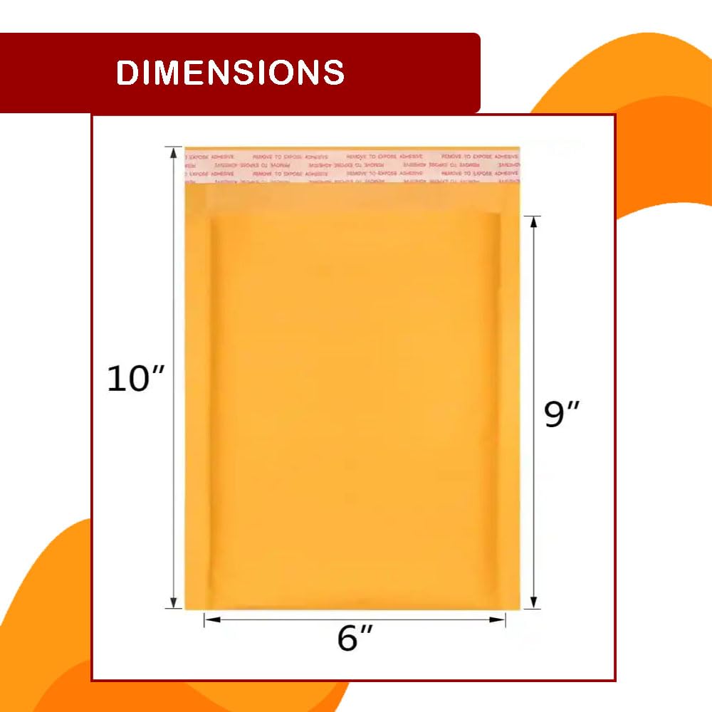 Cozybox Kraft Bubble Mailers (250 Pack) #0 6