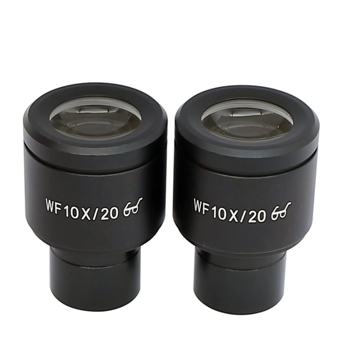 Okulary mikroskopowe WF10X z mikroskopem o wysokim polu widzenia 20 mm mocowanie okularu 23,2 mm do mikroskopu biologicznego ze skalą siatkową (2 szt. bez skali)