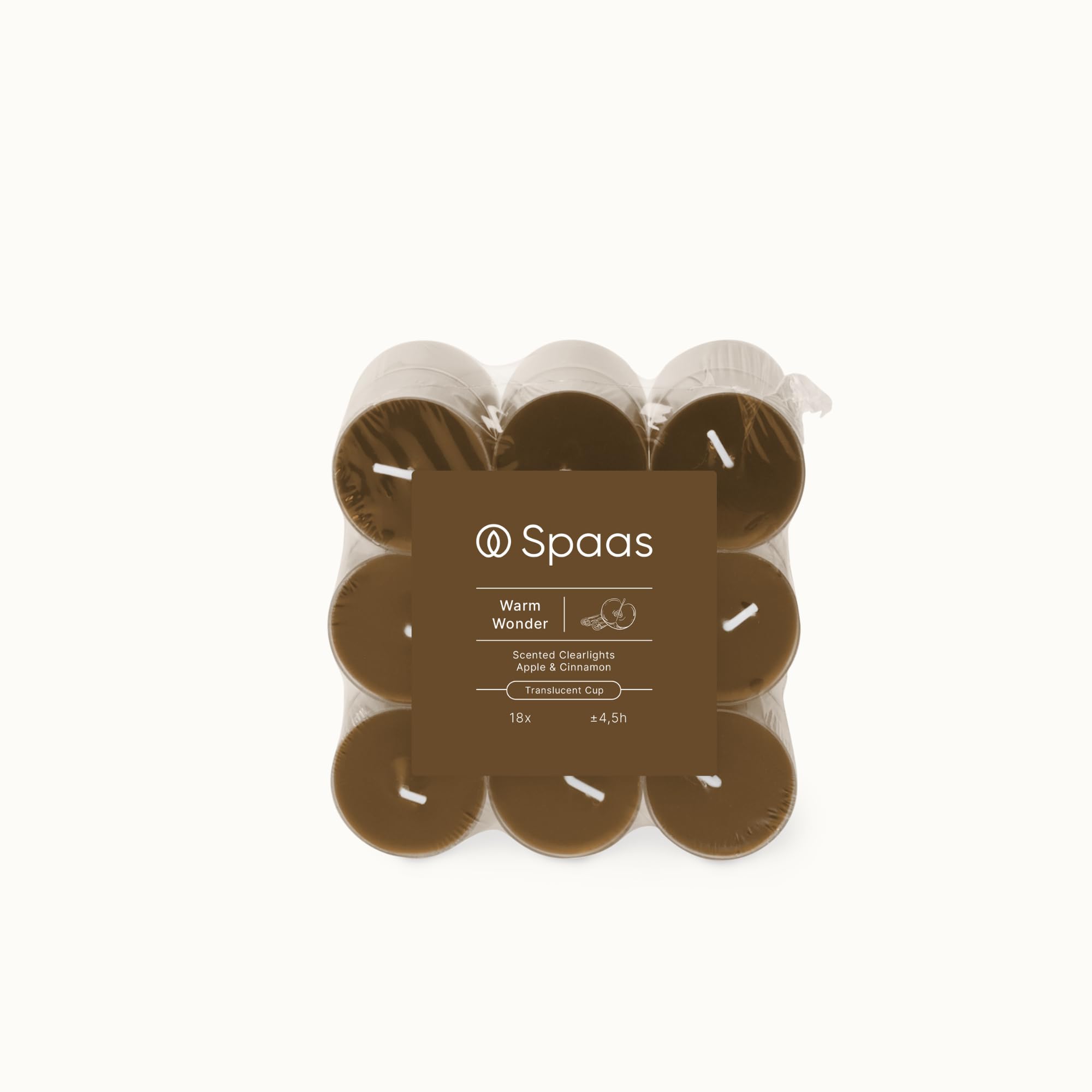 Spaas 144 Clearlights Profumate, ± 4.5 Ore, Mela e Cannella