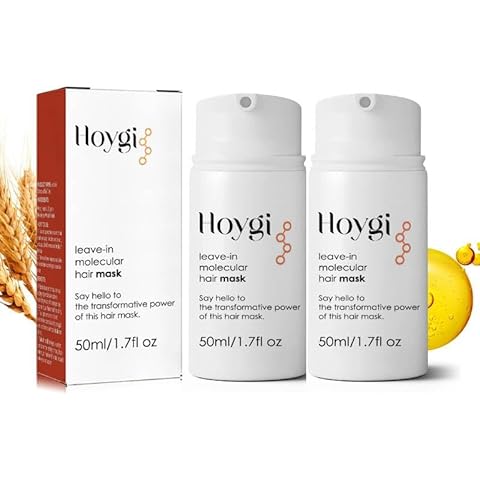 lisade Leave-In Molecular Hair Mask,Deep Repair Conditioner Cream for For Curly, Permed, Dry,color-treated and Damaged Hair,Soft and Long-Lasting Fragrance Treatment Mask (2 counts) Cover