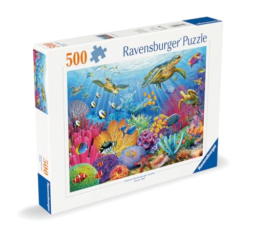 Puzzle 500 pièces Eaux tropicales Ravensburger France - vue 2