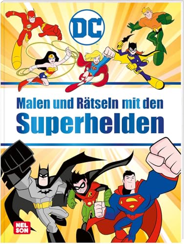 DC Superhelden: Malen und Rätseln mit den Superhelden: Labyrinthe, Suchbilder und Malaufgaben | für Kinder ab 4 Jahren (DC Universum)