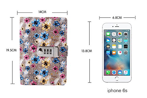 Lirener Riempibile PU Pelle Diario Taccuino