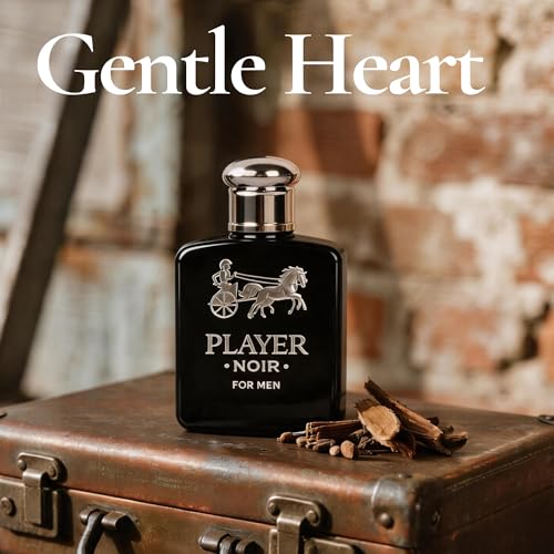 Image of AFLUXE Player Noir Eau de Parfum for Men, Fresh Fruity Woody Cologne with Lavender & Cedarwood Notes, Long Lasting Masculine Fragrance, 3.4 Fl Oz (100ml)