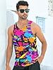 RAISEVERN Men's Graffiti Tank Tops 80S 90S Sleevel... #5
