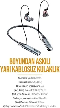 PDAtechnology AZ-BN02 Neck Strap Bluetooth Headset (400mah, 60 hours standby) (AZ-BN02)