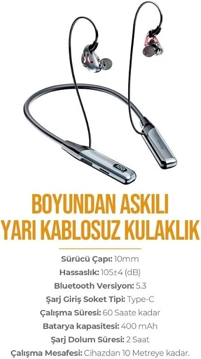 PDAtechnology AZ-BN02 Neck Strap Bluetooth Headset (400mah, 60 hours standby) (AZ-BN02)