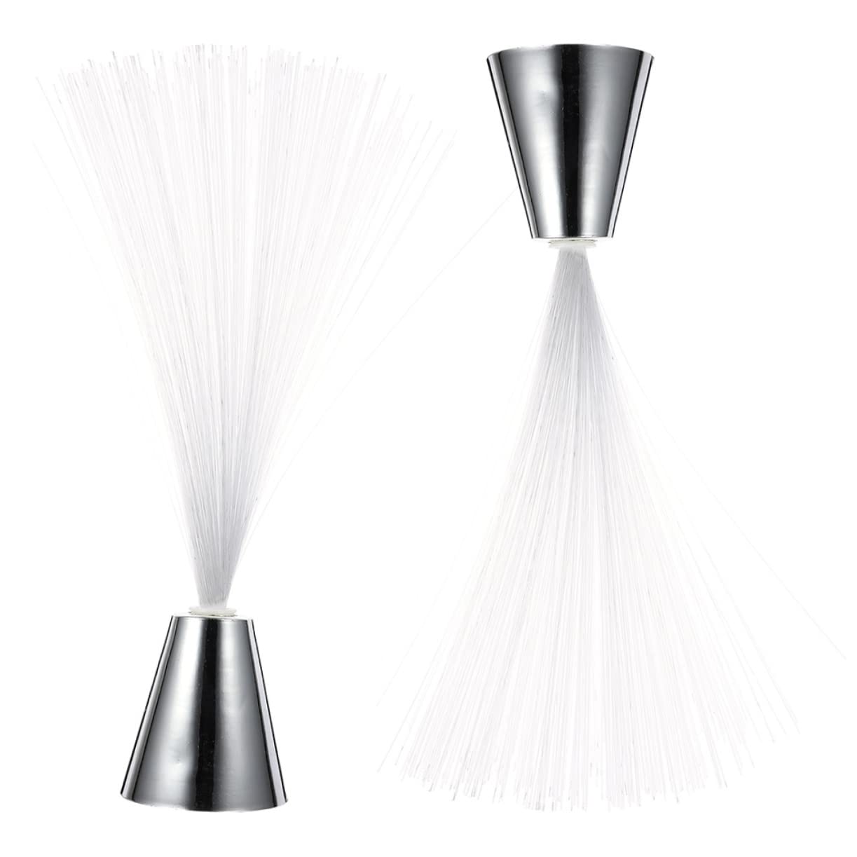 Yardenfun 2Pcs Battery Powered Fiber Optic Light Color Changing Tabletop Decoration for Holiday Lighting Safe Material for Parties Weddings and Home Atmosphere