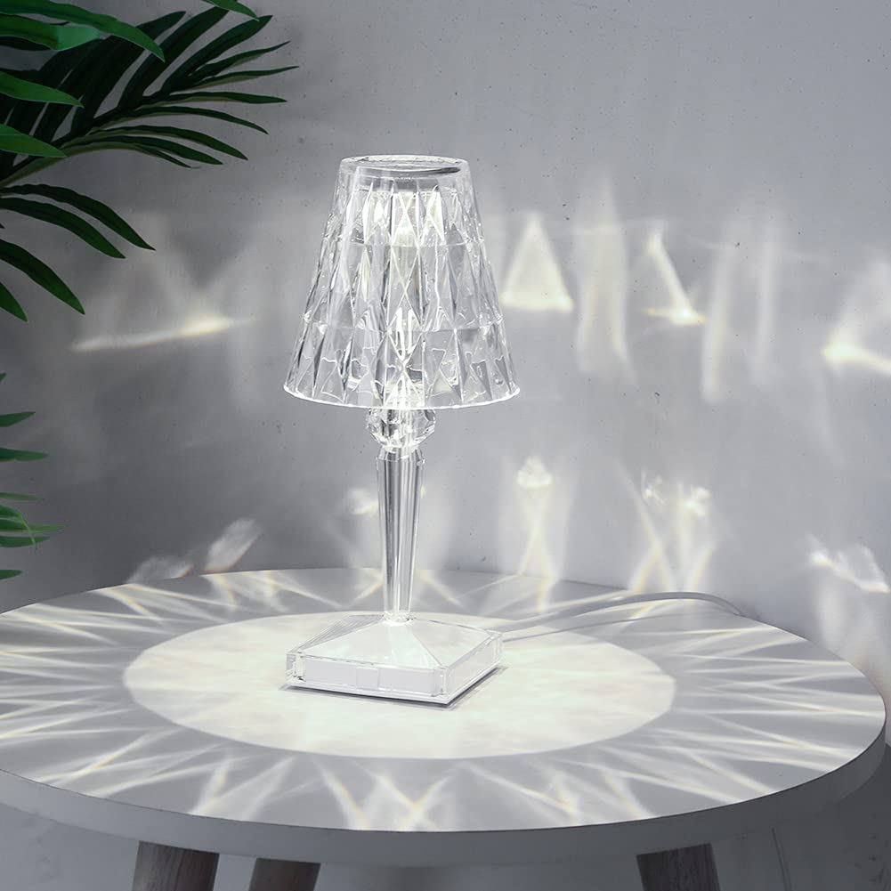 Amazon.co.jp : テーブルランプ クリスタル LED デスクライト 透明